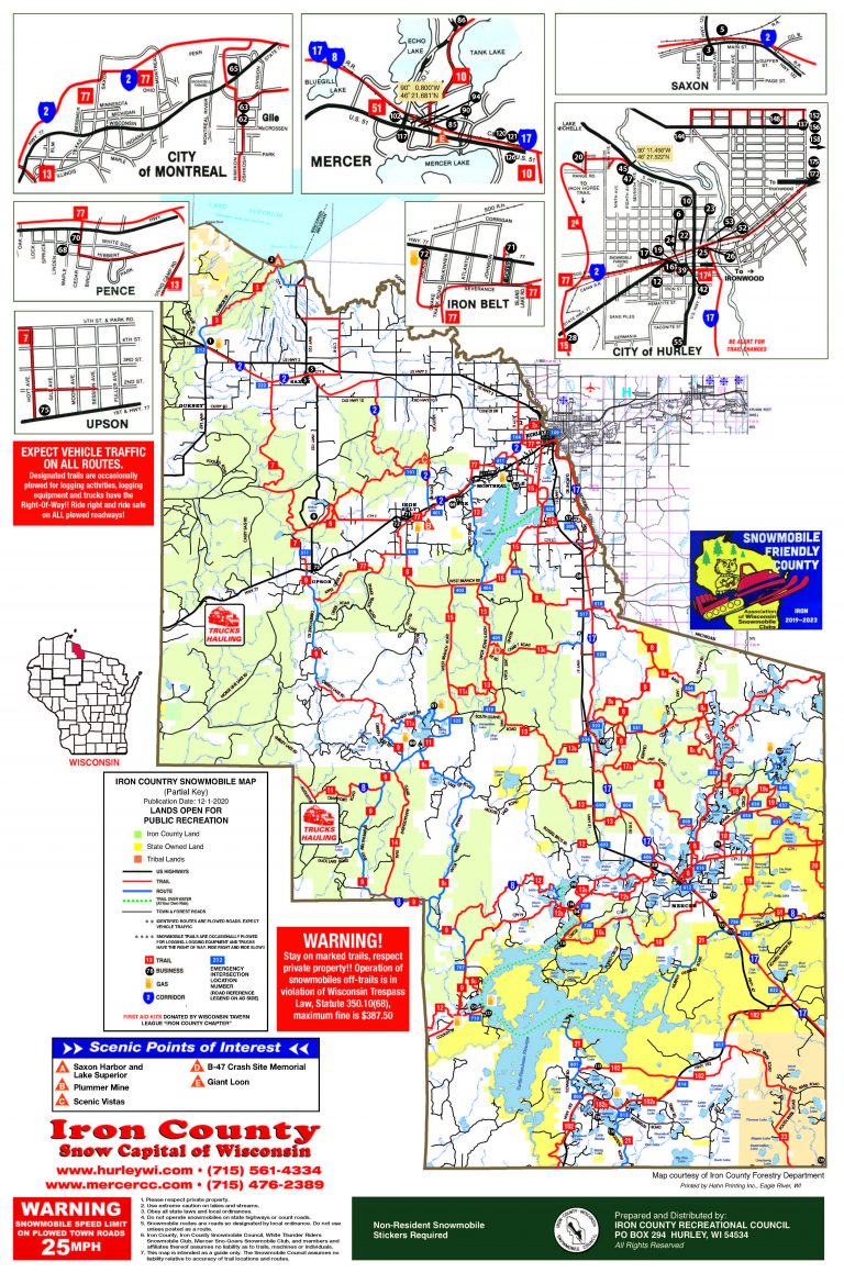 Trail Map Mercer SnoGoers